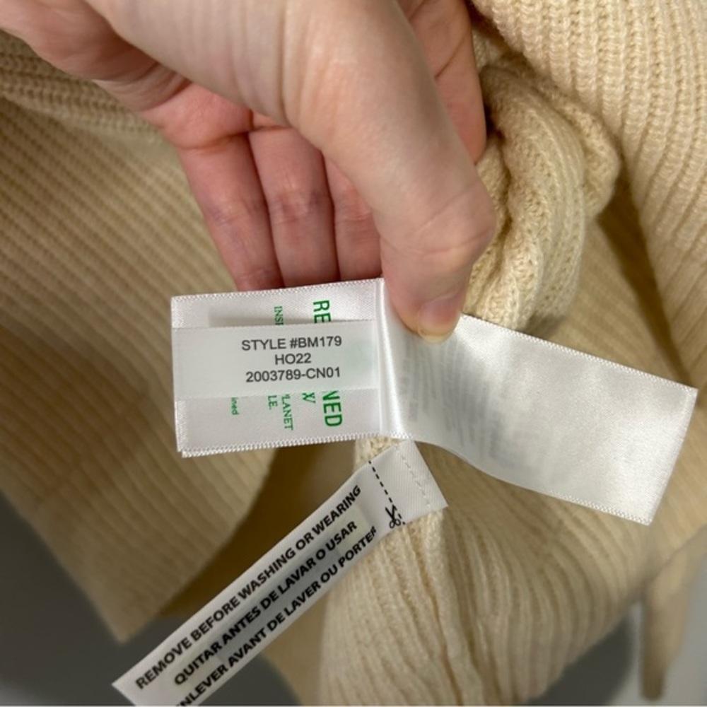 J. Crew Fair Isle Mockneck Pullover Sweater Neutral Cream Tan Wool Blend - Picture 7 of 9